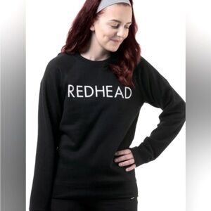 Brunette the Label REDHEAD Crew Neck Sweatshirt Black Size XS / Small